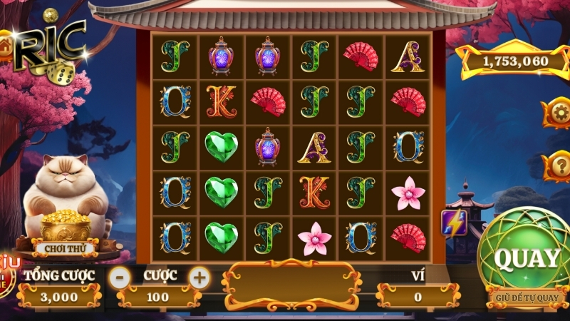 Hướng dẫn chơi Mèo tài lộc Ricwin cơ bản