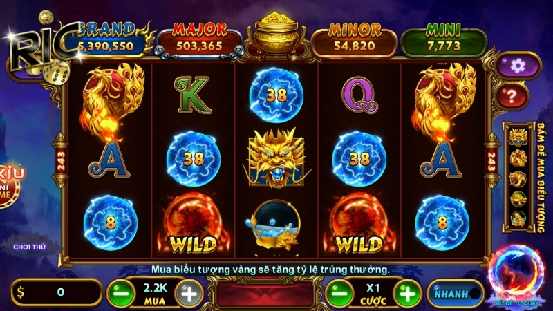 Hướng dẫn luật chơi Kho Báu Tứ Linh Ricwin cơ bản