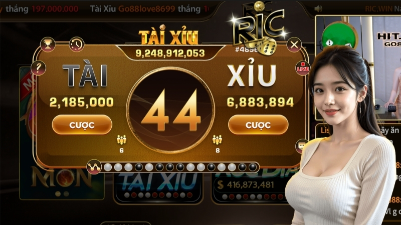 Hướng dẫn cách chơi tài xỉu online Ricwin cơ bản
